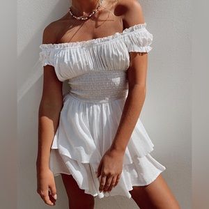 Princess Polly Love Galore Romper White